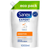 Sanex Expert Skin Health Sensitive Body Wash Refill 1L