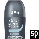 Dove Men+Care Classic Anti-Perspirant Roll-On Deodorant 50ml