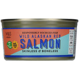 M&S Wild Alaskan Red Salmon skinless and boneless 170g, imported from the UK