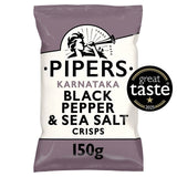 Pipers Karnataka Black Pepper & Sea Salt Potato Crisps 150g