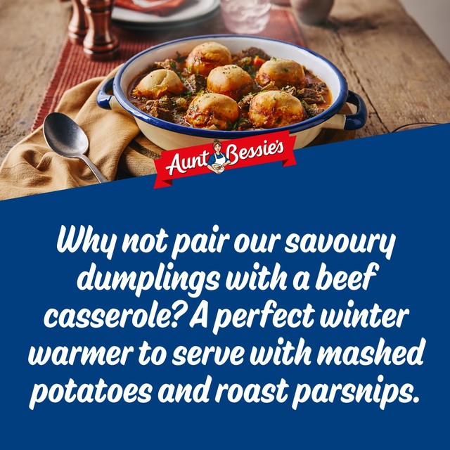 Aunt Bessie's vegetable suet dumplings 390g - British product