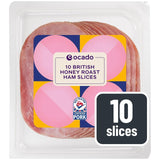 Ocado honey roast ham 280g, imported from the UK