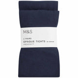 M&S girls school tights navy 13-14 years, imported from the UK
