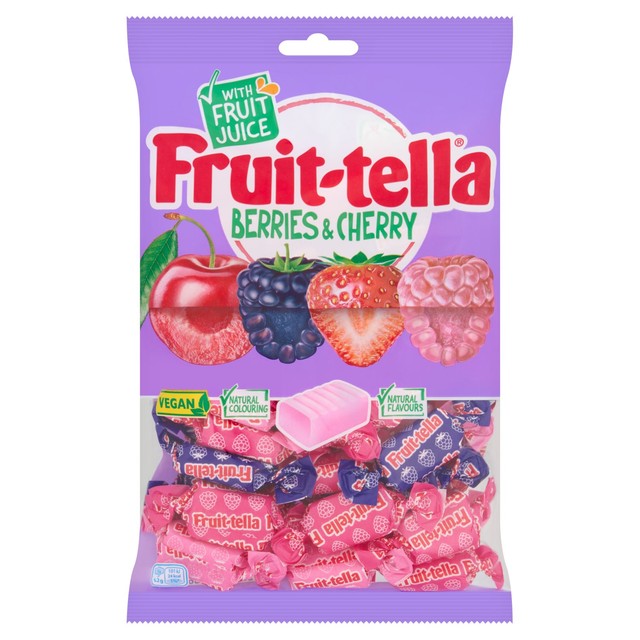 Fruittella berry and cherry chewy sweets 300g - British product