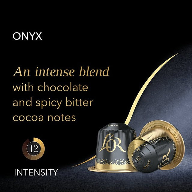 L'OR Onyx coffee pods intensity 12 10 pack, UK version