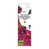 M&S grape, pomegranate, and blackcurrant juice 1L, imported from the UK