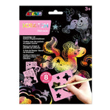 Avenir Scratch with Stencil Unicorn Creative Kit 6 Pack
