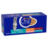 Purina One Senior cat food mixed selection 40x85g, imported from the UK