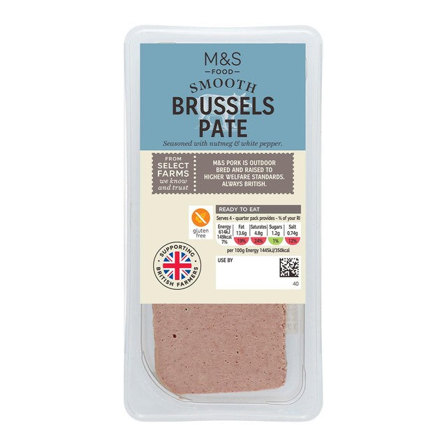 M&S Brussels Pâté Spiced Pork Liver 170g, imported from the UK