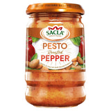 Sacla Roasted Pepper and Crushed Almond Pesto Sauce 190g