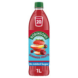 Robinsons Summer Fruits No Added Sugar Squash 1L, imported from the UK