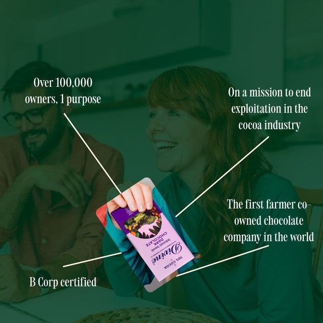 Divine dark chocolate with mint crisp 90g - British product