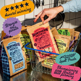 Northern Pasta Co. Radiatori spelt pasta 450g, imported from the UK