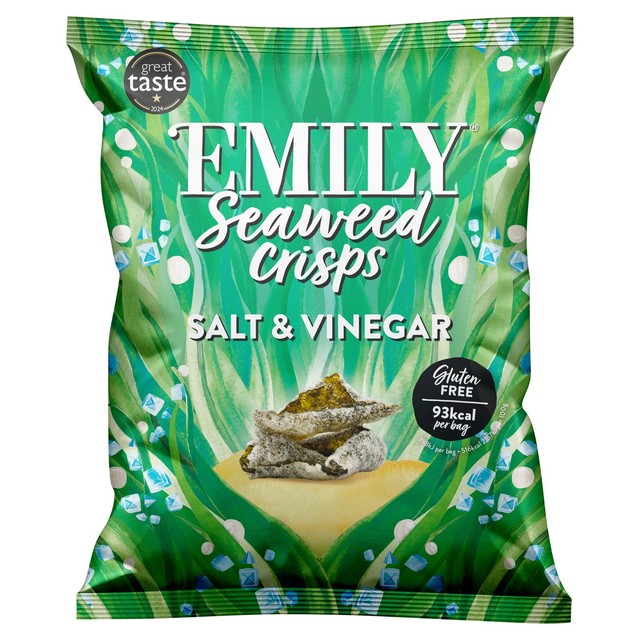 Emily Seaweed Crisps Salt & Vinegar 18g - British product