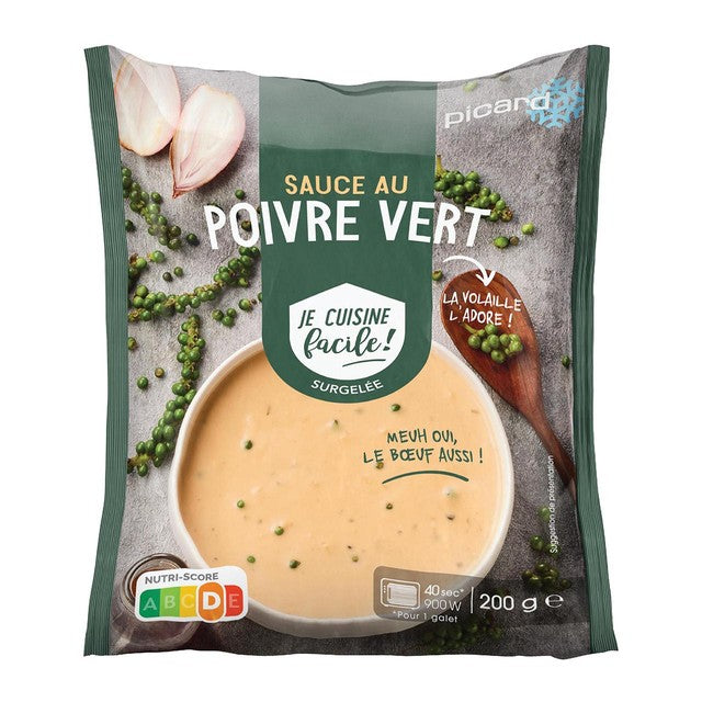 Picard green pepper sauce 200g, UK version