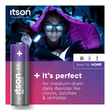 ITSON AA alkaline batteries 10-pack, UK version