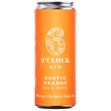 6 O'clock Gin Exotic Orange Gin & Tonic Canned Beverage 250ml