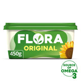 Flora Original spread 450g tub with natural ingredients - British product