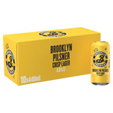 Brooklyn Lager Crisp Pilsner Lager Beer 440ml Cans 10 Pack