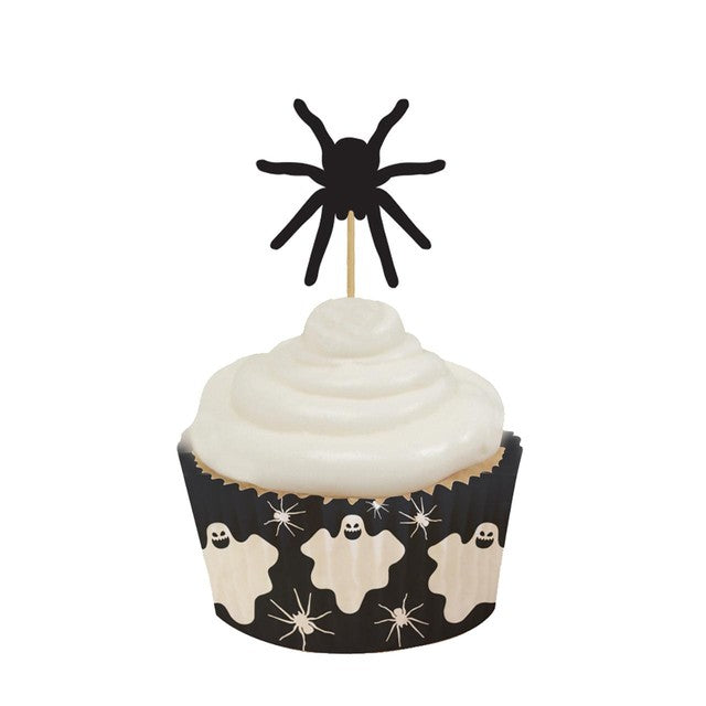 Anniversary House Halloween cupcake kit with 16 cases and 12 picks, UK version