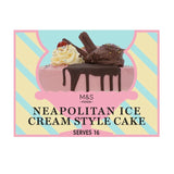 M&S Neapolitan Ice Cream Parlour Cake 1.23kg