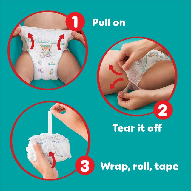 Pampers Baby-Dry nappy pants size 6 15kg+, imported from the UK