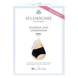 SELENACARE, Bladder Leak undies, High Waist, Black, Size M