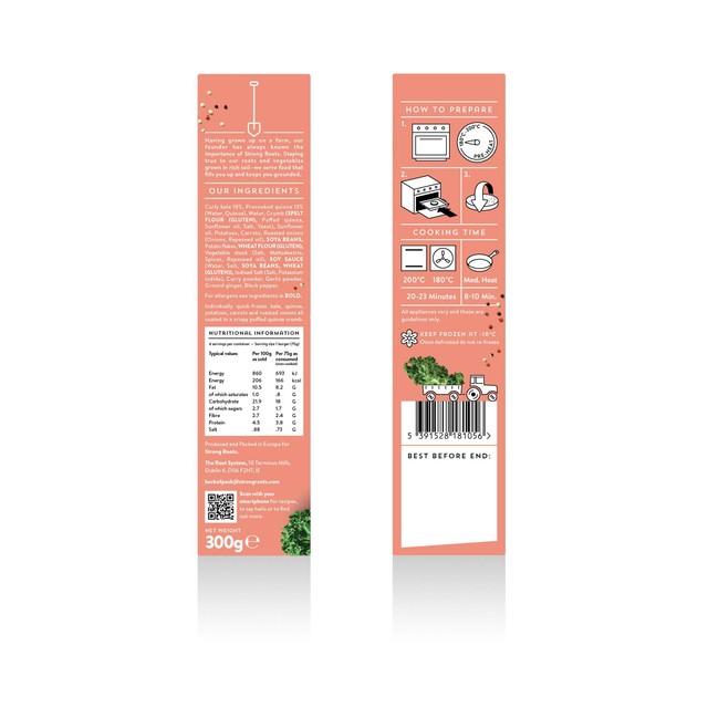 Strong Roots Kale & Quinoa Burger 300g (British brand)