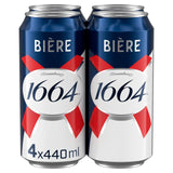 Kronenbourg 1664 Lager 4x440ml Cans, UK version