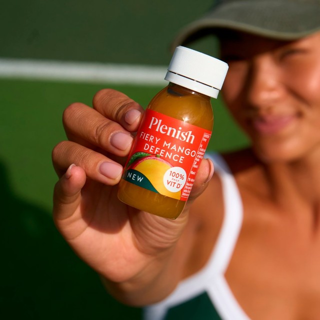 PLENISH Fiery Mango health shot 60ml, imported from the UK