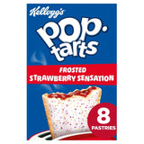 Kellogg's Pop Tarts Frosted Strawberry Sensation pastry snacks 8 x 48g, UK version
