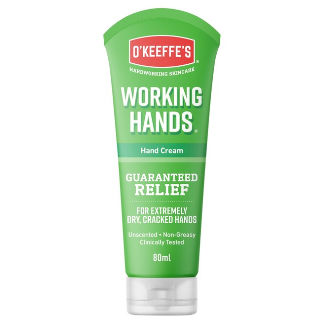 O'Keeffe's Working Hands unscented hand cream 85g, imported from the UK
