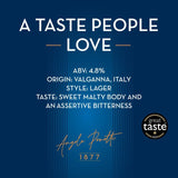 Birrificio Angelo Poretti lager beer 10 x 440ml cans - British product