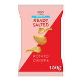 M&S Reduced Fat Ready Salted Crinkle Cut Potato Crisps 150g