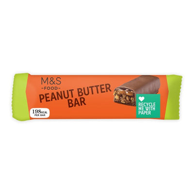 M&S Peanut Butter Bar Milk and Dark Chocolate Bar 36g