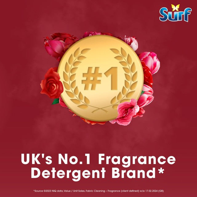Surf Peony & Rose laundry detergent capsules 15 washes (British brand)