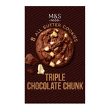 M&S Triple Chocolate Chunk Cookies Biscuits 200g