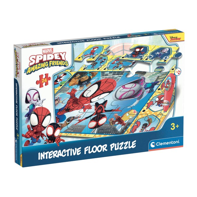 Clementoni Spidey Interactive Floor Puzzle 24-piece - British product