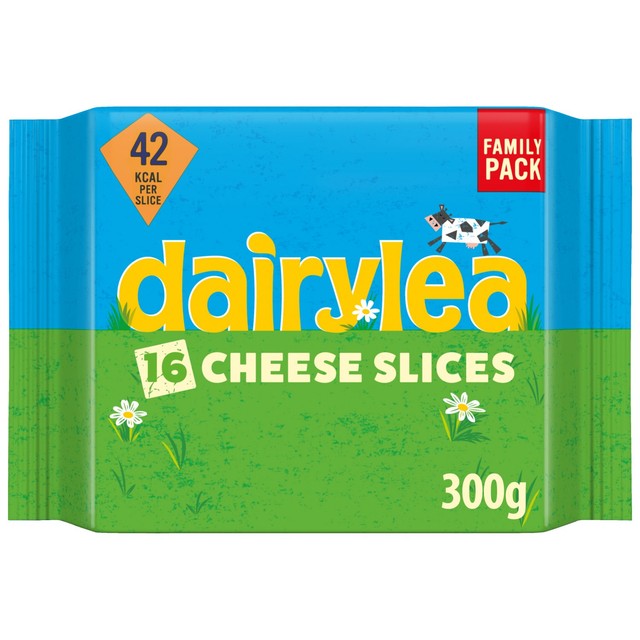 Dairylea Cheese Spread Slices With Added Calcium 16 pack - British product