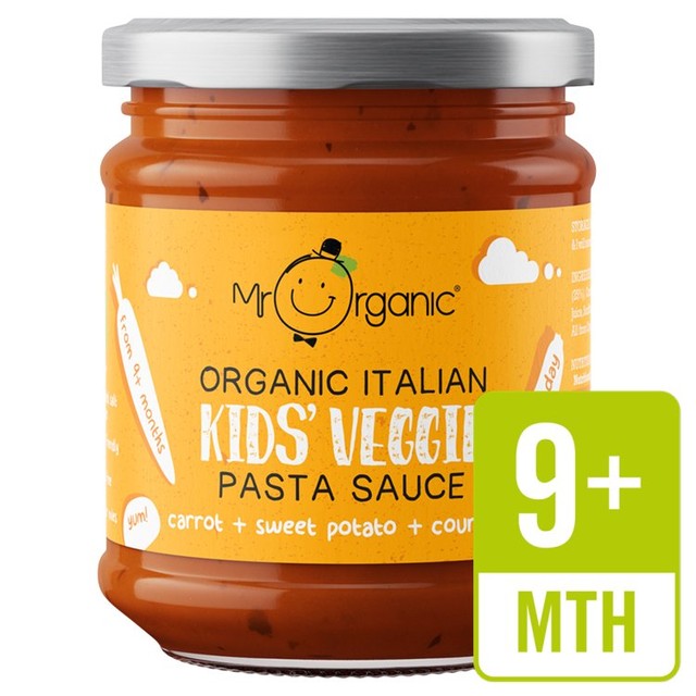 Mr Organic Pasta Sauce Carrot Sweet Potato 200g, imported from the UK
