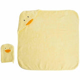 M&S animal hooded towel and mitt set yellow, imported from the UK