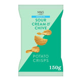 M&S Reduced Fat Sour Cream & Chive Crisps 150g