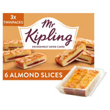 Mr Kipling almond cake slices 6 pack, imported from the UK
