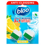 Bloo lemon toilet cistern cleaner blocks 2 x 50g - British product