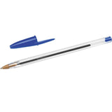 BIC Cristal Original blue ballpoint pens box of 10 - British product