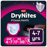 DryNites Girls Pyjama Pants 4-7 Yrs (17-30kg) Nighttime Nappies
