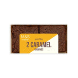 M&S Salted Caramel Brownies 2 x 75g, imported from the UK