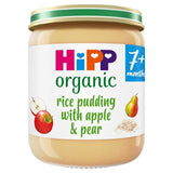 HiPP Organic Rice Pudding with Apple & Pear Baby Food Jar 160g for 7+ Months