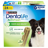 Dentalife ActivFresh Chicken Dental Dog Chews for Medium Dogs 24 Pack