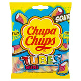 Chupa Chups Sour Mini Tubes Fruit Flavour Soft Candies 130g